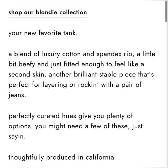 perfectwhitetee Vintage Black Blondie tank size M - Picture 6 of 9